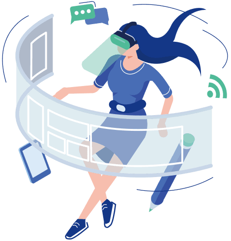 Illustration of work achievements